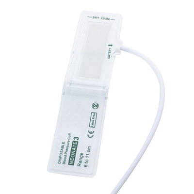 Tubo singolo Dimensione 3 6-11cm Disposable Neonate NIBP Cuff Durata di conservazione 24 mesi