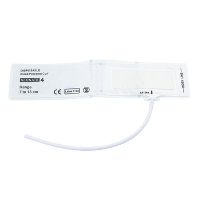 Single Tube Size 4 Disposable Neonatal NIBP Cuff 7-13cm per uso medico