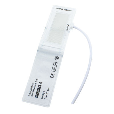 Single Tube Size 4 Disposable Neonatal NIBP Cuff 7-13cm per uso medico