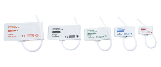 Single Tube Size 4 Disposable Neonatal NIBP Cuff 7-13cm per uso medico