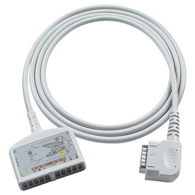 Cable ECG senza lattice 15Pin 10Lead IEC/AHA per 108 109 110 1210 1211 601 Cardico 302