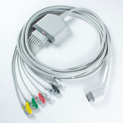 Compatibile con Drager Multimed 6Lead ECG Patient Cable Materiale TPU 3.5M