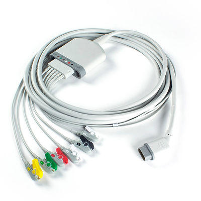 SpO2 6Cable ECG del paziente a piombo 3.5M con funzione SpO2/temperatura/ECG