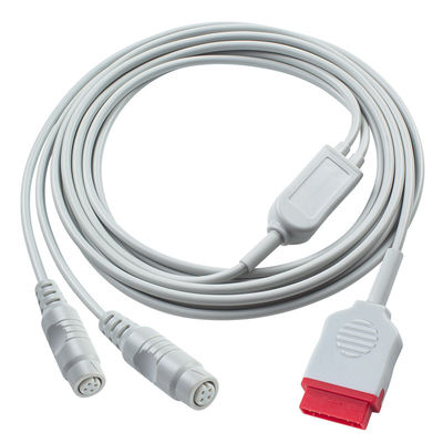 3.5M GE IBP Adapter Cable to Double P-Hilips Connector per apparecchiature di diagnostica medica