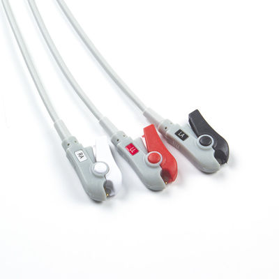 ECG Parti 3 Piombo AHA Grabber ECG Assemblaggio del cavo Design durevole 24 mesi Durabilità
