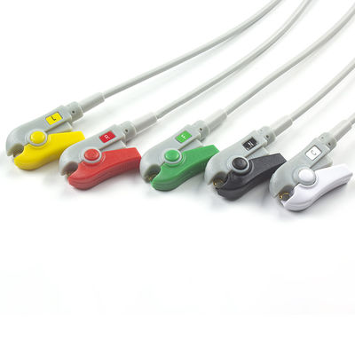 S-iemens Patient Cable ECG 5 Lead S-iemens IEC Grabber ECG Lead per adulti o pediatri in grigio