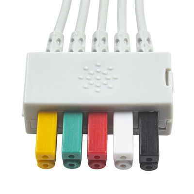 Siemens Patient Cable ECG 5 Lead Siemens IEC Grabber ECG Lead per adulti o pediatri in grigio