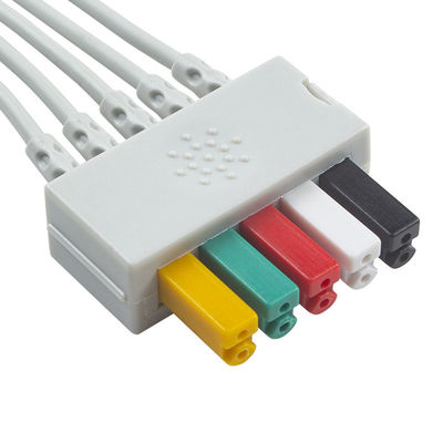 Siemens Patient Cable ECG 5 Lead Siemens IEC Grabber ECG Lead per adulti o pediatri in grigio