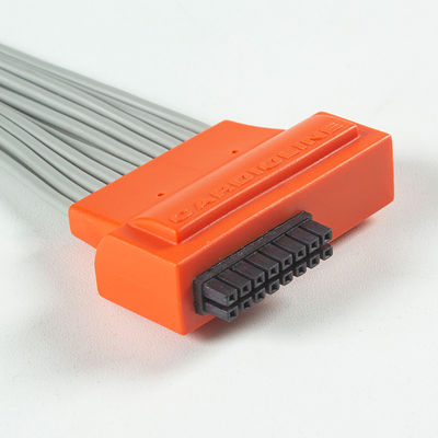 Cable ECG compatibile con Cardioline Touch ECG 10Lead IEC Snap con TPU grigio e arancione