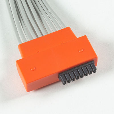 Cable ECG compatibile con Cardioline Touch ECG 10Lead IEC Snap con TPU grigio e arancione