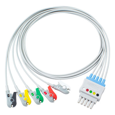L'IEC del cavo del cavo dei fili di piombo 6 di P-Hilips M1625A 989803104521 ECG taglia il mp 20 IntelliVue MX800