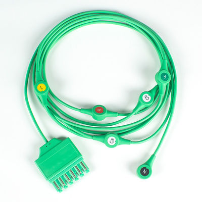 Cavo ECG MS14682 Draeger ECG Monolead a Spina Singola 6Lead Leadwires IEC Snap