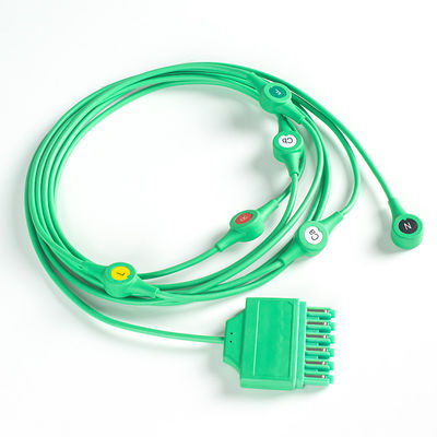 Cavo ECG MS14682 Draeger ECG Monolead a Spina Singola 6Lead Leadwires IEC Snap