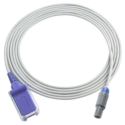 Petas SpO2 Sensor Cable SpO2 Adapter Cable Nelcor O-ximax 6Pin 40 gradi per il connettore DB9