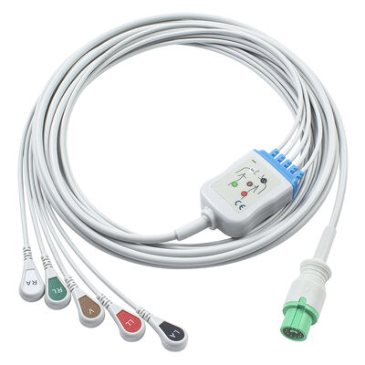 Cavo ECG EKG Fukuda Denshi 0012-00-1192 12 pin Expert Dynascope DS-5100 DS-5100E DS-5300W DS-5400 Dynascope DS-7001