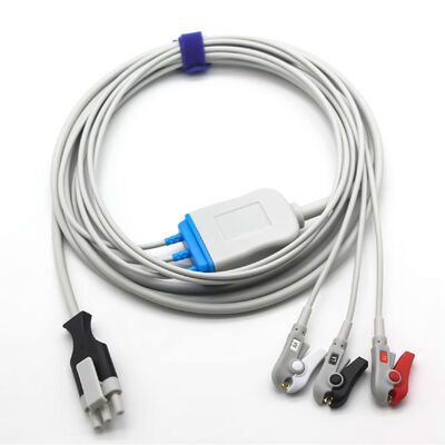 Primedic XD100 XD30 defibrillatore ECG ECG paziente Cavo e fili 3Pin 3Lead