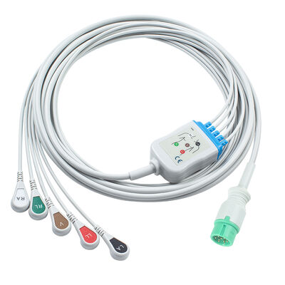 Yonker IE12 E12 E12S 9Pin Multi-Parameter Monitor ECG Cable