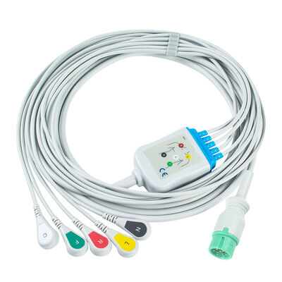 Yonker IE12 E12 E12S 9Pin Multi-Parameter Monitor ECG Cable