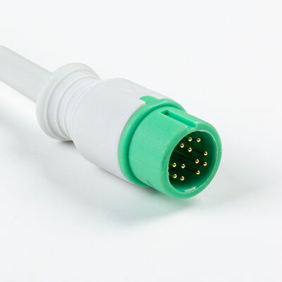 Yonker 12Pin E12 Un cavo ECG diretto Cavi ECG e fili a piombo 3Lead AHA IEC