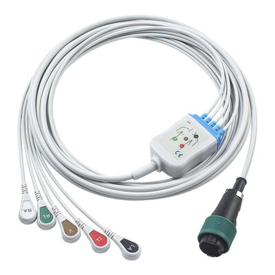 Cavo ECG monopezzo Saadat 6pin 8pin e conduttori