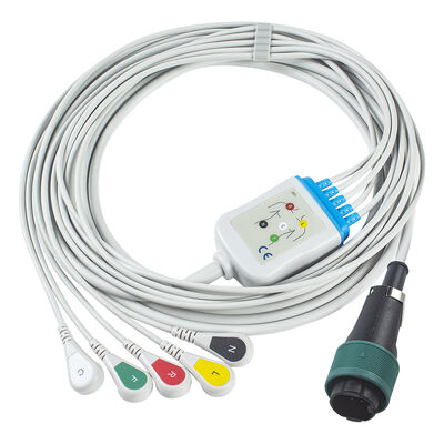 Cavo ECG monopezzo Saadat 6pin 8pin e conduttori