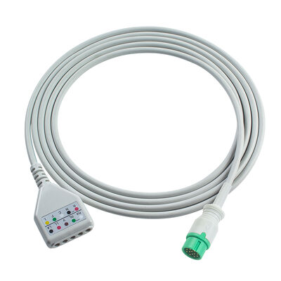 Cavo Adattatore ECG Biolight 12 Pin 3 5 Lead O-ximax Tech AnyView A2 A6 A4 A8 Q7 Q5 Cavo di Estensione ECG Stile Din