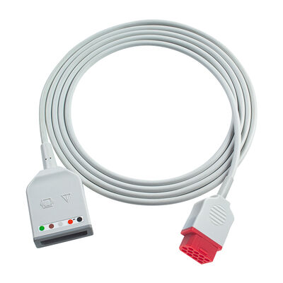 Cavo adattatore ECG Bionet 12 pin BM3 BM5 3 5 derivazioni stile europeo con cavi di prolunga ECG Drager
