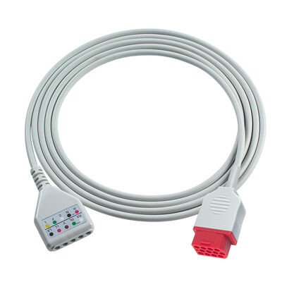 Cavo Adattatore ECG Biolight 12 Pin 3 5 Lead O-ximax Tech AnyView A2 A6 A4 A8 Q7 Q5 Cavo di Estensione ECG Stile Din