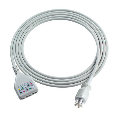 Omron > Colin 6Pin Connector 3 5Lead ECG Trunk Adapter Cable MC039-55 ECG cabli di estensione stile Din