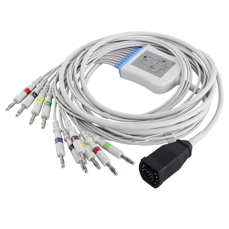 Connettore della banana di IEC 4,0 del cavo E/M Series And Leadwires di elettrocardiogramma di Zoll