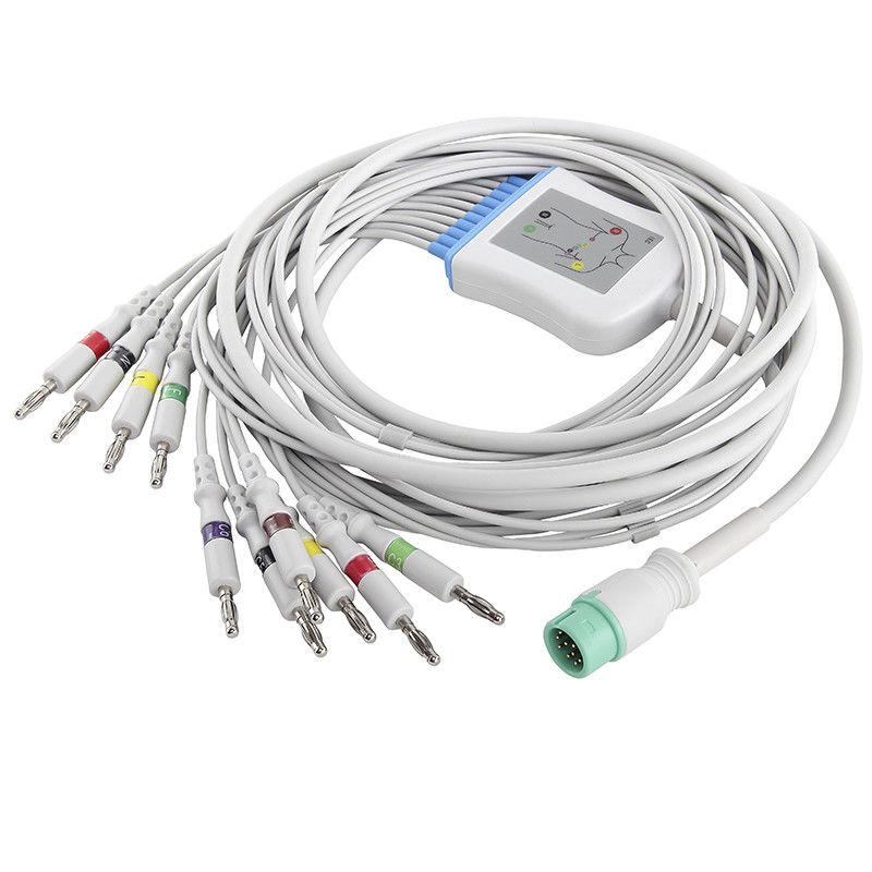Cavo del connettore ECG della banana di IEC 4,0 del cavo e dei Leadwires di elettrocardiogramma di Comen M2461A