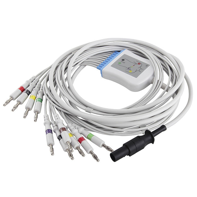 Connettore della banana di IEC 4,0 dei Leadwires del cavo 60-00180-01 di elettrocardiogramma di Mortara