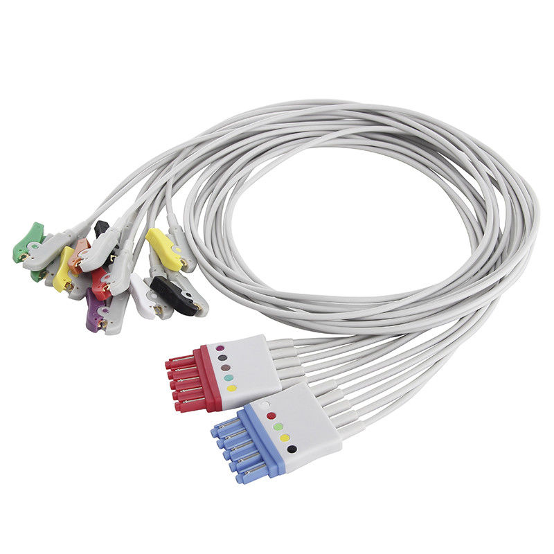 Filo di piombo di elettrocardiogramma del cavo del cavo 6 della banana 4 di IEC 4,0 di P-Hilips 5+5 dei Leadwires dell'OEM ECG