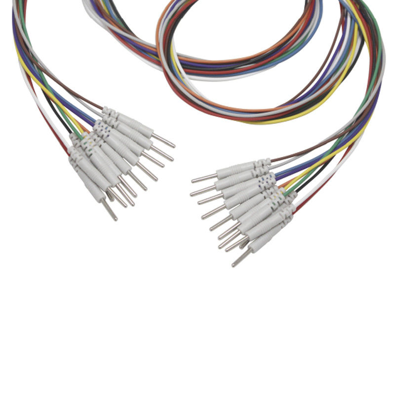 3,5 mono arraffone della spina all'elettrodo dei Leadwires di elettroencefalogramma SME del nichel placcato elettrodi del cappuccio di elettroencefalogramma del perno di 2.0mm