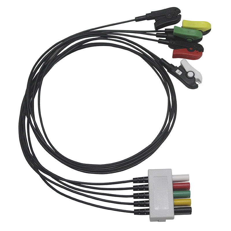 Tipo traslucido cavo e Leadwires dei raggi x D del cavo del cavo 5 di Mindray Radiao di ECG Radiotranslucent