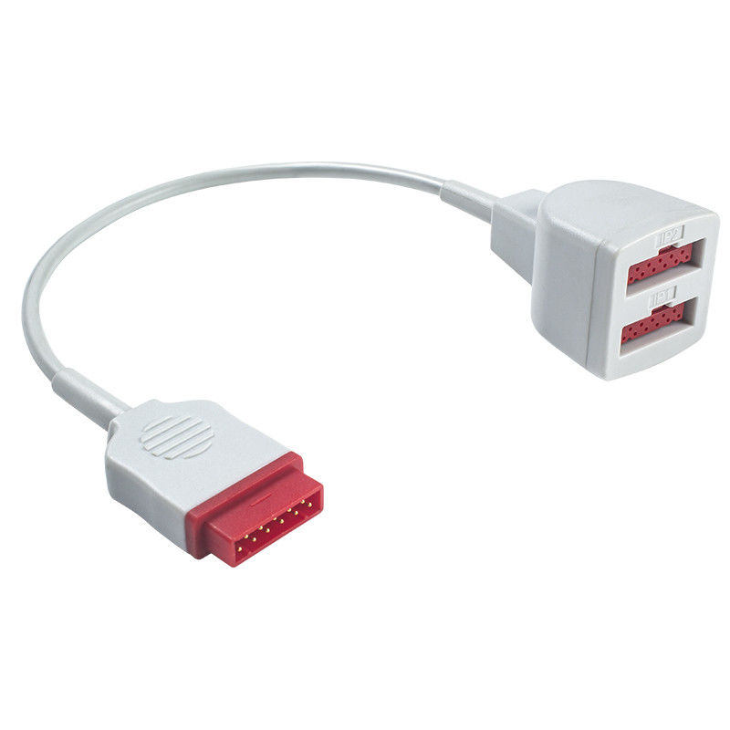 GE Marquette 	Cavo di estensione doppio del trasduttore 2103966-001 11pin del cavo 2005772-001 dell'adattatore di IBP