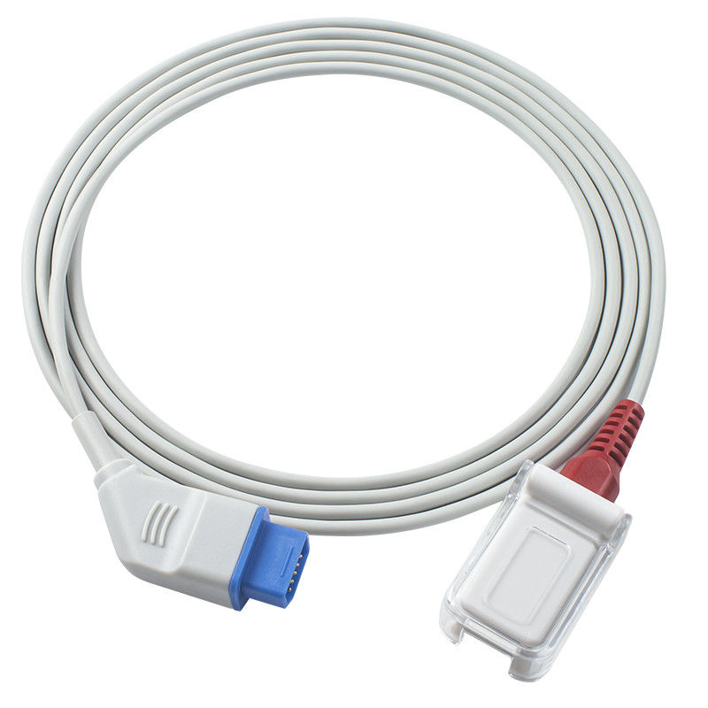 Il sensore di Nihon Kohden SpO2 cabla il cavo di estensione rosso dell'adattatore di Pin 14Pin SpO2 del quadrato di tecnologia di K937 3984 JL-631P for M-asi-mo
