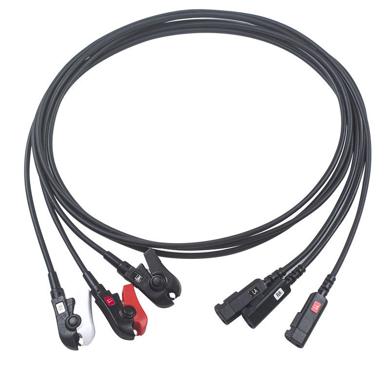 Cavo traslucido 3 della radio di RMI dell'EDERA 5 10 Leadwires del cavo CONMED P-hilips ECG Radiotranslucent