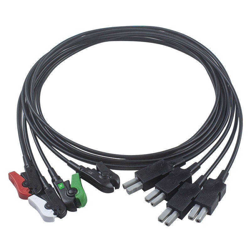 Leadwires traslucidi dei raggi x ECG Radiotranslucent del cavo del cavo 5 della radio di RMI di stile di P-Hilips aa