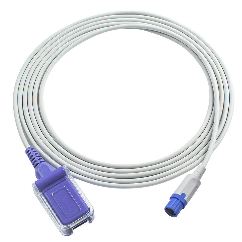 Cavo 2.4M TPU di N-ellcor Oxi-max 7 Pin To DB9 del cavo del sensore di Drager S-iemens SpO2