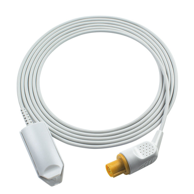 GE Hellige Sensore SpO2 riutilizzabile a connessione diretta compatibile 7 pin Adulto SMK SMC SMU SMS SMV SpO2 Probe