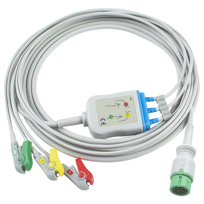 Per Mindray > Datascope Compatibile Cable ECG a connessione diretta e fili a piombo - 040-000964-00