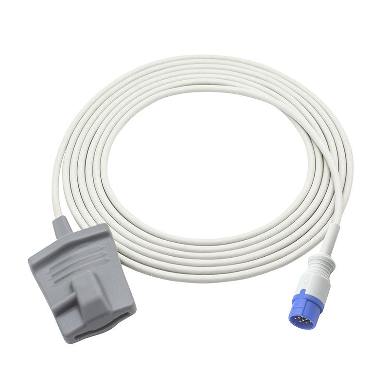 Schiller Truscope SpO2 Sensor Classic Mini II III Digital 12Pin Adulto Soft tip SpO2 Probe Cable