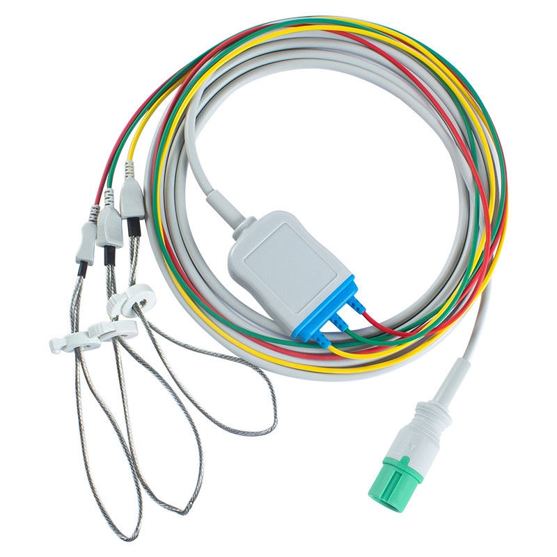 Contec Cavi ECG per animali veterinari e fili a piombo 7 pin Connector CMS 7000 8000 Nuovo modello di cavo ECG 3 leggings a piombo