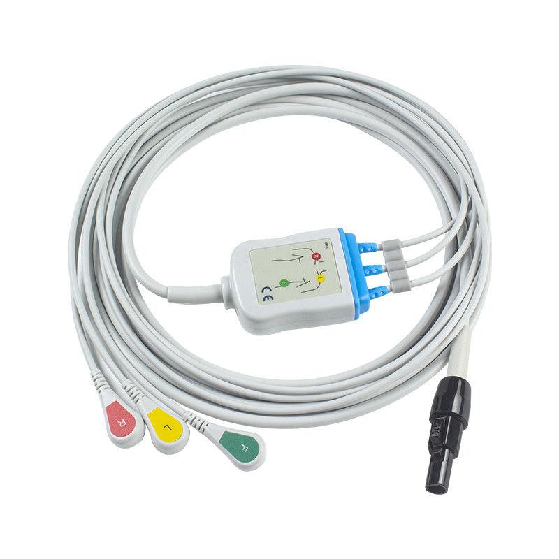 Welch allyn Propaq LT Cavi e fili ECG Cavo per pazienti 3 Cavo per ECG 008-0879-00 IEC Snap