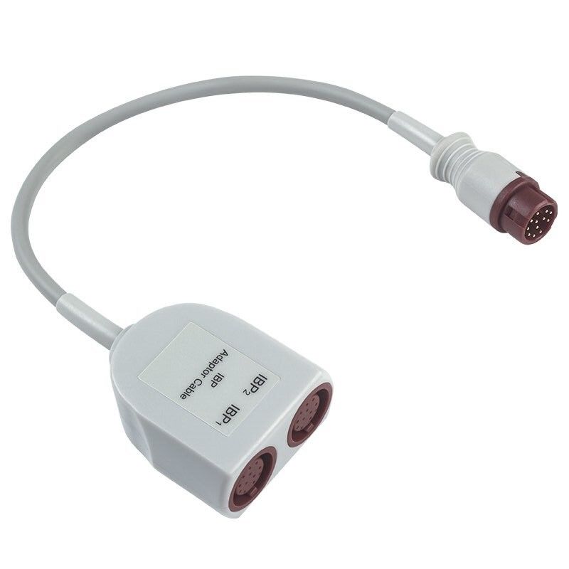 Cavo adattatore IBP doppio P-Hilips con connettore a 12 pin, lunghezza di 0,3 metri e materiale in TPU per uso medico