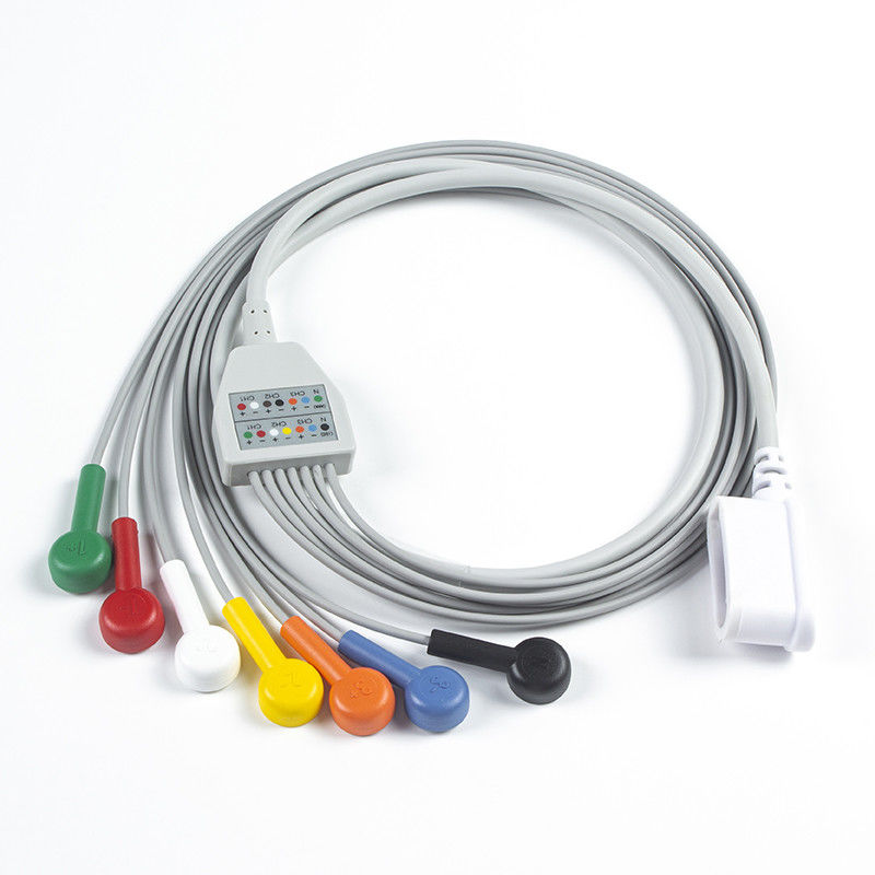 Leadwire Set 7 Leadwire ECG GE SEER 1000 3canali IEC Snap Compatibile per GE SEER 1000
