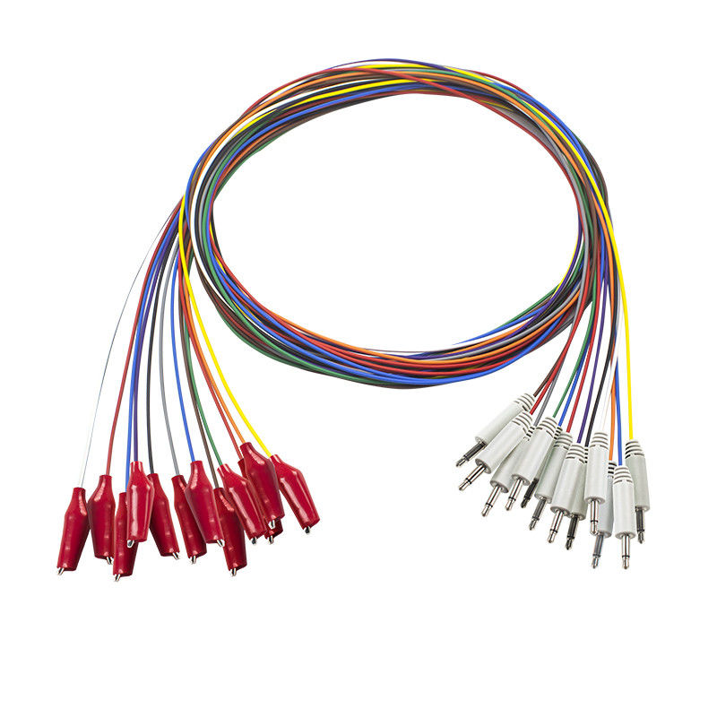 Cable EEG 3.5 Mono Plug to Grabber Cable EEG Cap Cable elettrodo EEG con guscio esterno morbido