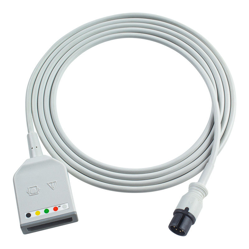 Mindray Datascope AAMI 6Pin Connector 5Lead ECG Trunk Adapter Cable 0010-30-12377 EV 6102 Cable di estensione ECG Euro Style