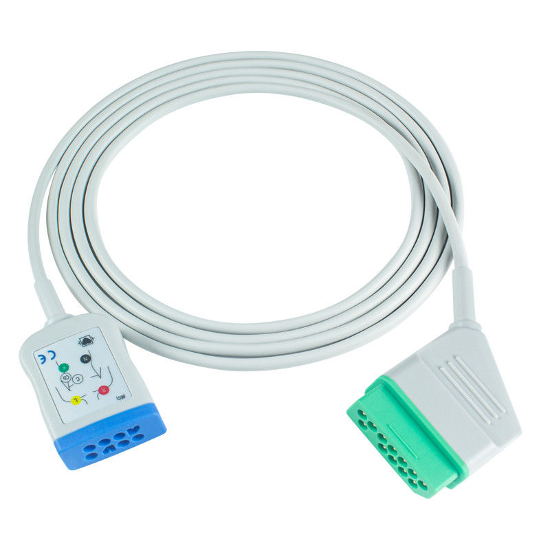 Nihon Kohden 12Pin 6Lead ECG Trunk Adapter Cable JC-906PA BSM 2354A BSM-2300 Life Scope I BSM-2301 Cable di estensione ECG